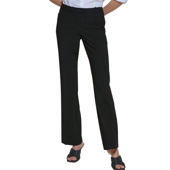 NEW Black Calvin Klein Modern Fit Trousers Regular  6 - Picture 1 of 6